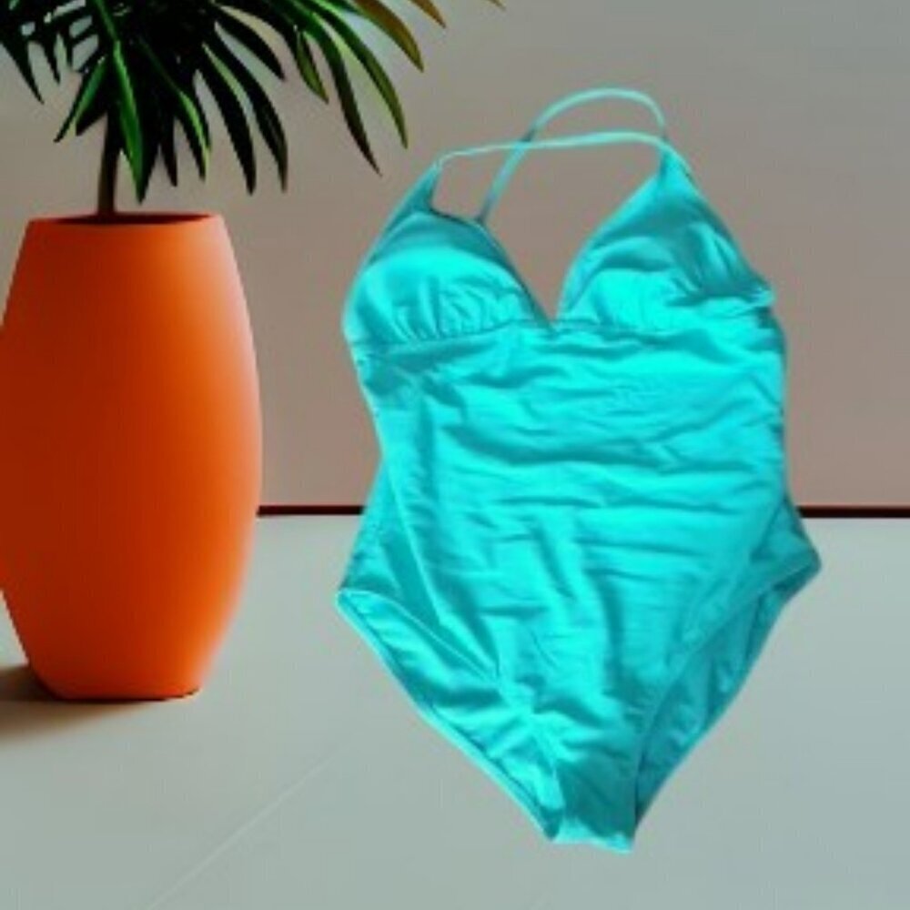 Old Navy Turquoise One Piece Bathing Swimsuit in‎ Size XXL